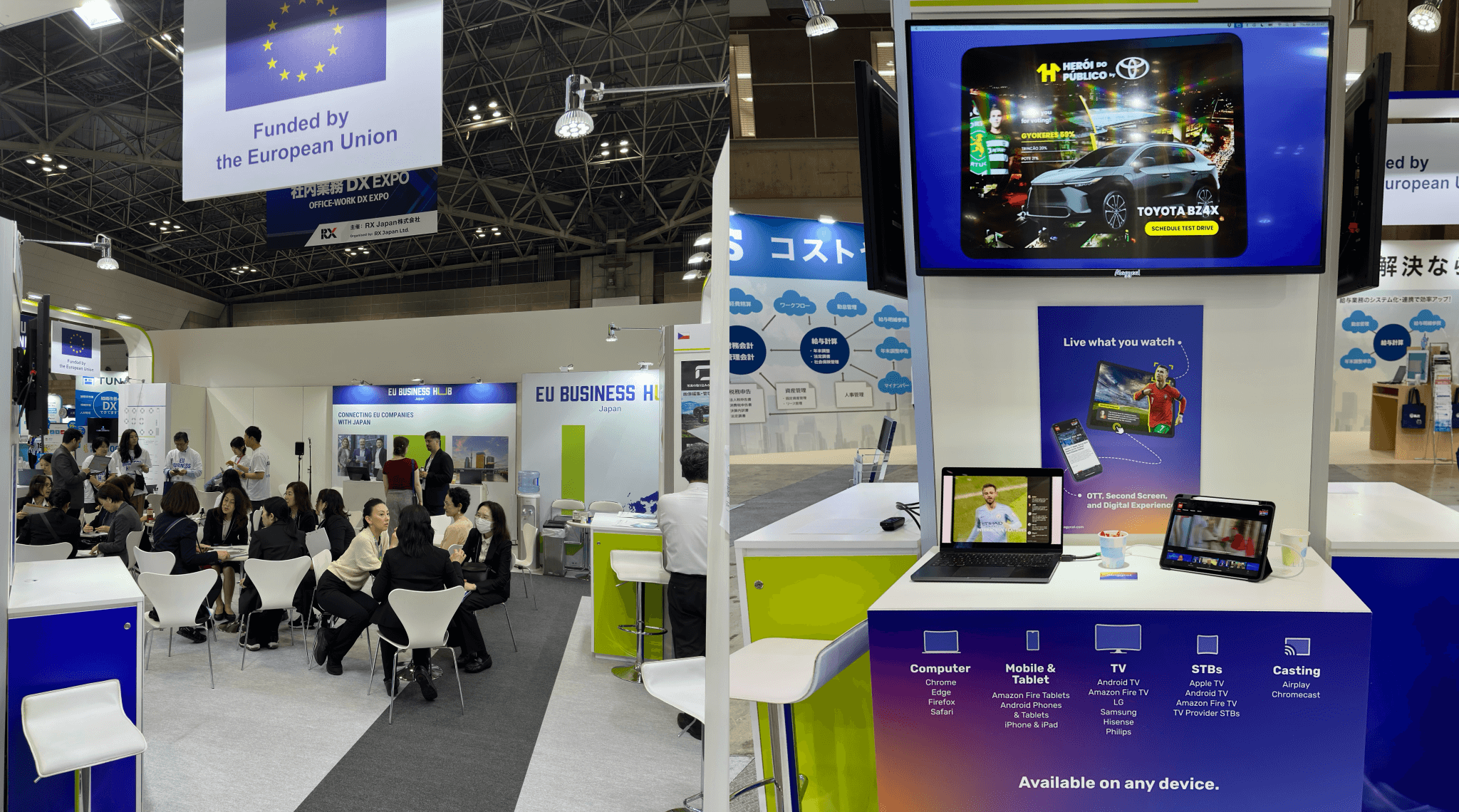 photo of the Japan IT Week and Magycal's booth