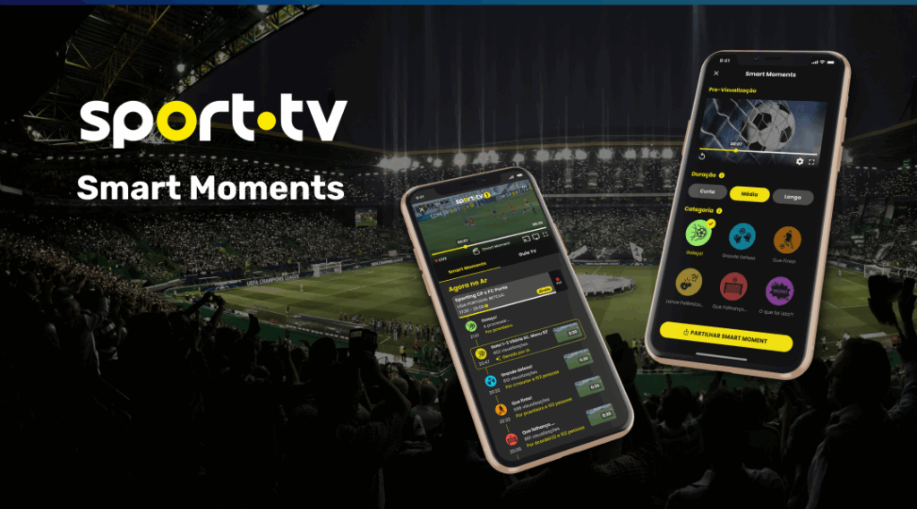 Smart moments feature from sporttv