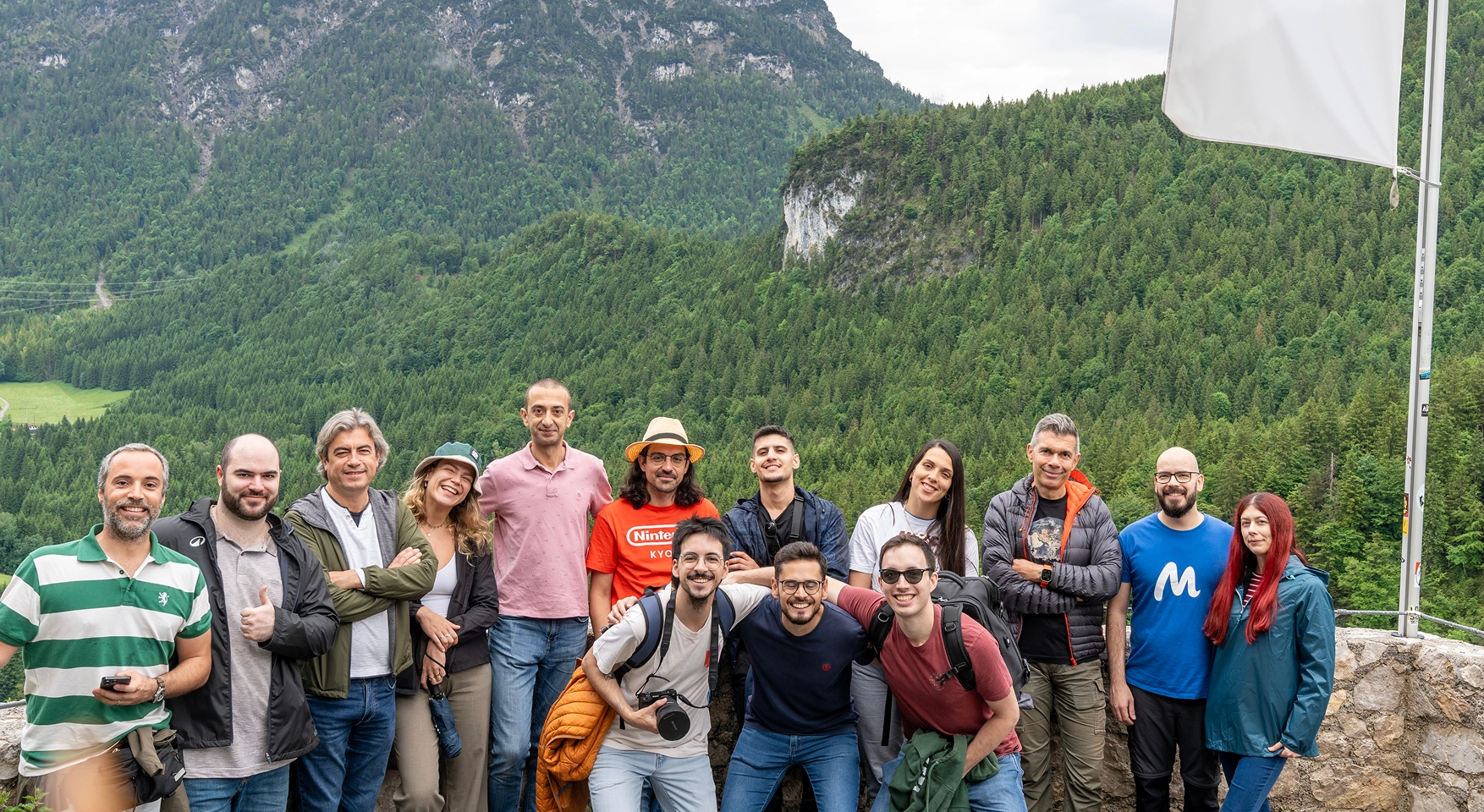 Magycal Team in front of a mountain