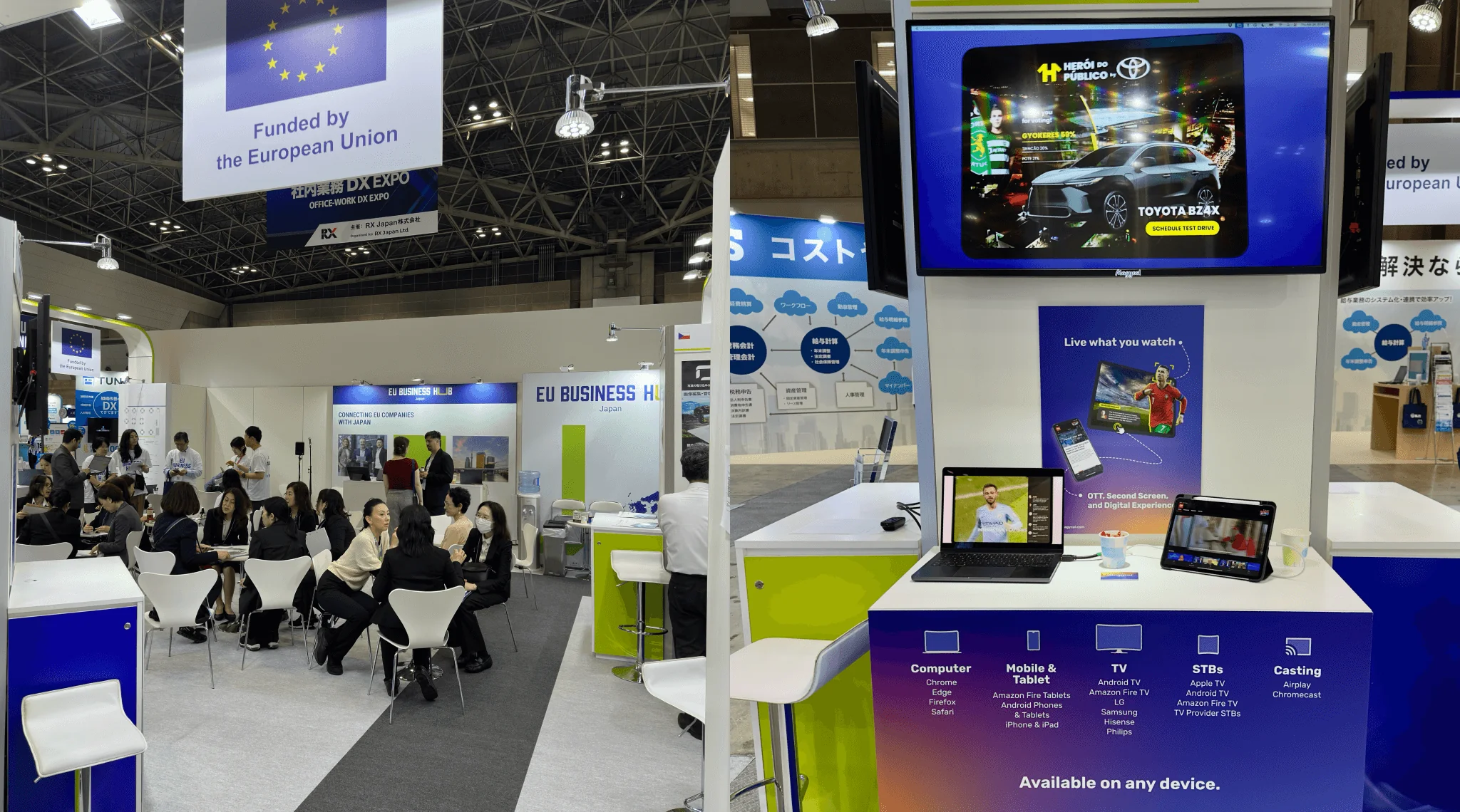 photo of the Japan IT Week and Magycal's booth