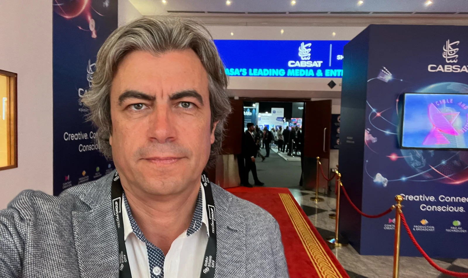 Jorge - co-founder of Magycal - at CABSAT